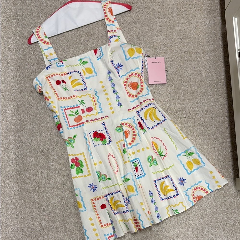 Avec Les Filles Colorful Patterned Mini Dress